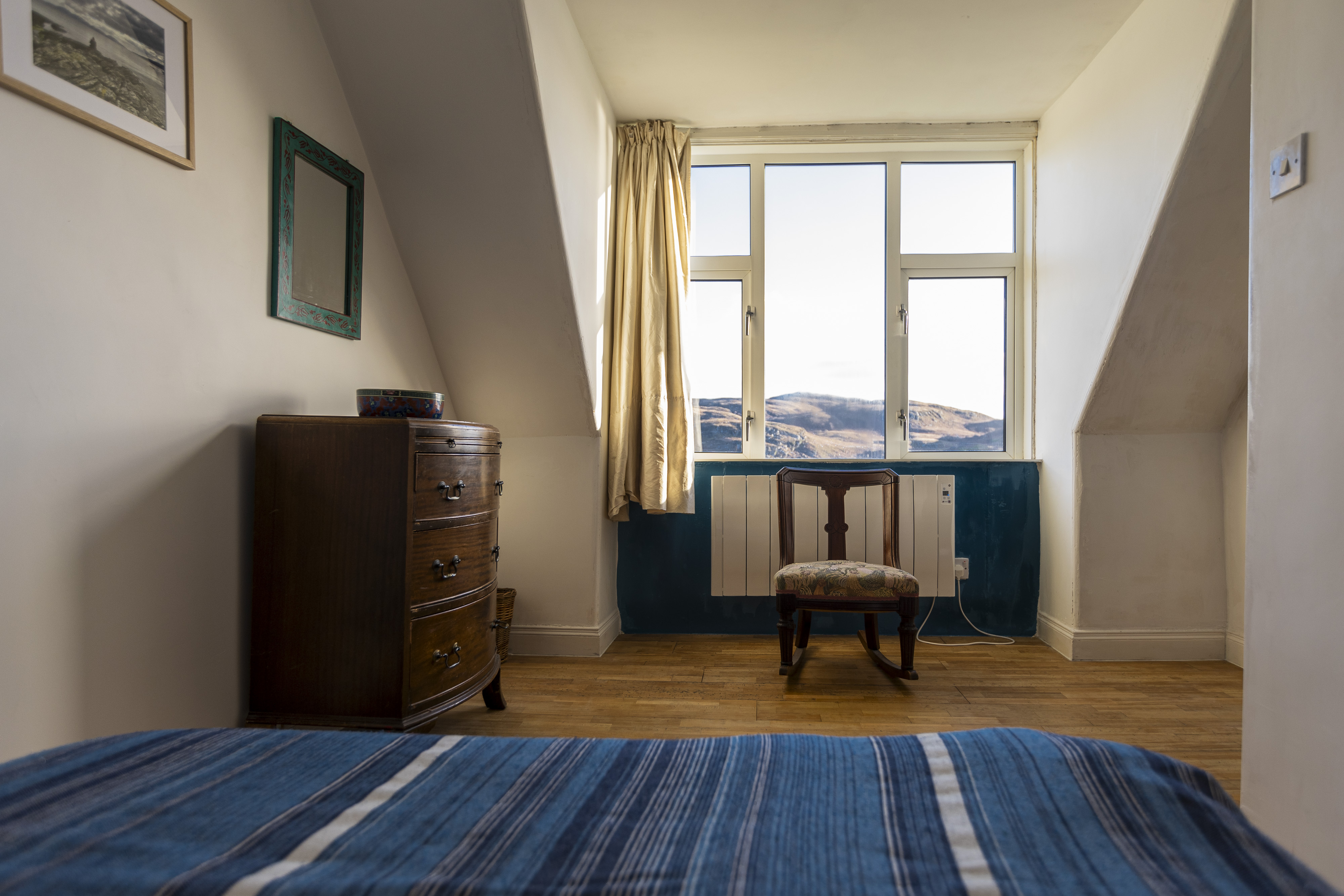 View from the bedroom at Ivybank Cottage